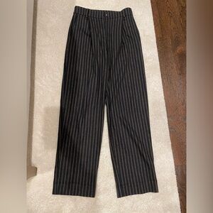 Wool palazzo pants, full length.
